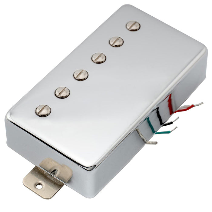 artec lpa210 alnico 5 covered standard humbucker neck pickup 8 4k for lp style electric guitar mx2971bk, chrome