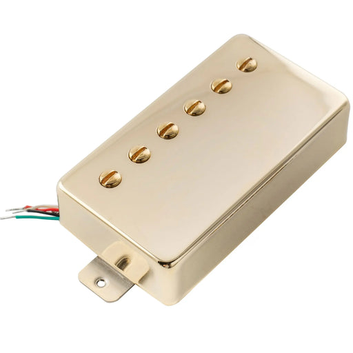 artec lpa210 alnico 5 covered standard humbucker neck pickup 8 4k for lp style electric guitar mx2971bk, gold