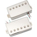 artec lpa210 alnico 5 covered standard humbucker neck bridge pickups set for lp style electric guitar mx2971bkmx2972bk, nickel