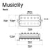 Dimensions of artec hba115 alnico 5 uncovered standard humbucker electric guitar neck pickup 8 4k mx2973bk