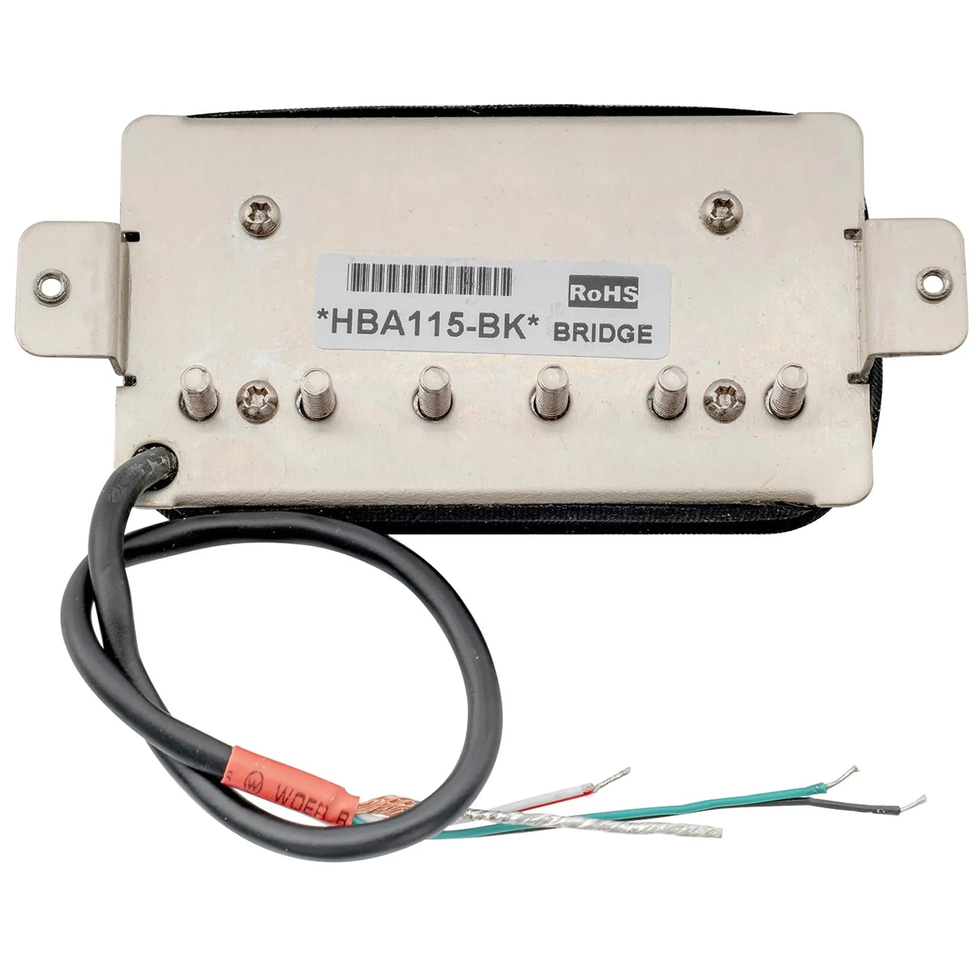 Part of artec hba115 alnico 5 uncovered standard humbucker electric guitar bridge pickup 16 8k mx2974bk