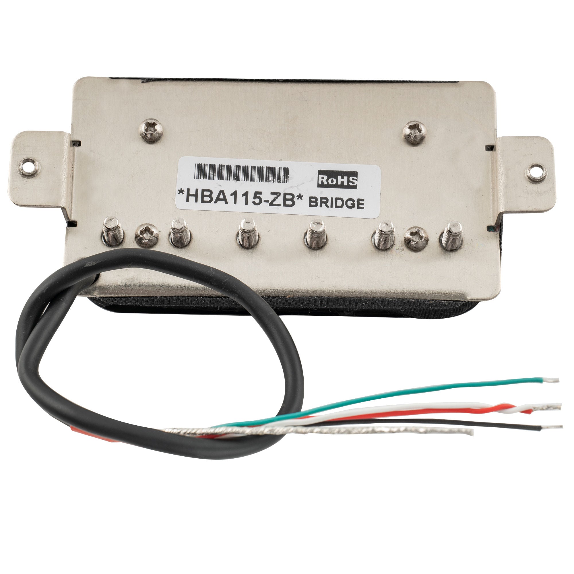 artec hba115 alnico 5 uncovered standard humbucker electric guitar bridge pickup 16 8k mx2974bk, Zebra