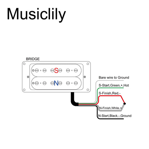 Size of artec hbba tbn alnico 5 uncovered standard humbucker electric guitar bridge pickup 16 8k mx2976bk
