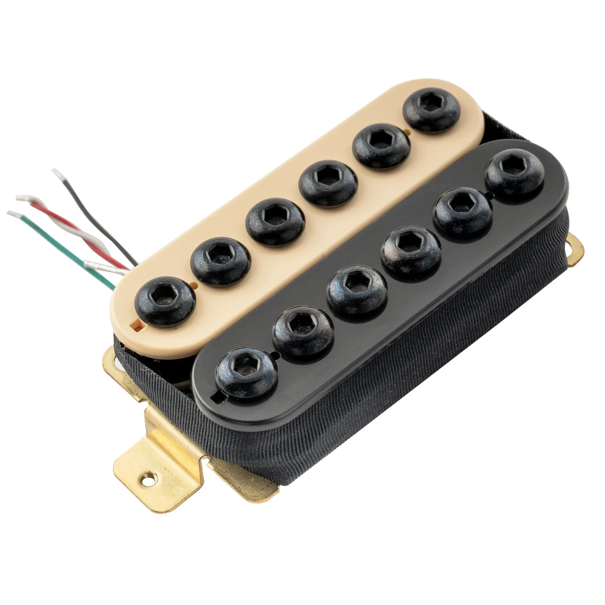 artec hivb invader style uncovered adjustable hexagonal poles ceramic humbucker electric guitar bridge pickup 16 8k mx2980bk, Zebra