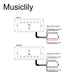 Size of artec vh59a vintage tone covered alnico 5 humbucker neck bridge pickups set for lp style electric guitar mx2981crmx2982cr