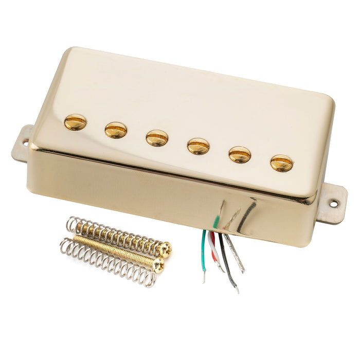 Artec VH59A ヴィンテージトーン カバード アルニコ5 ハムバッカーネックピックアップ 7.4K LPエレキギター用 クローム