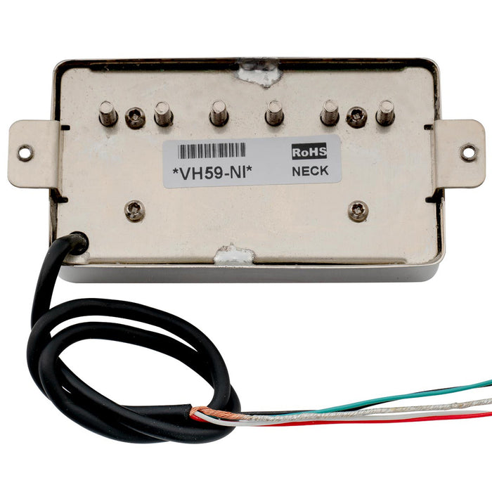 Artec VH59A ヴィンテージトーン カバード アルニコ5 ハムバッカーネックピックアップ 7.4K LPエレキギター用 クローム