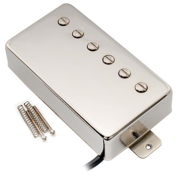 Artec VH59A ヴィンテージトーン カバード アルニコ5 ハムバッカーネックピックアップ 7.4K LPエレキギター用 クローム