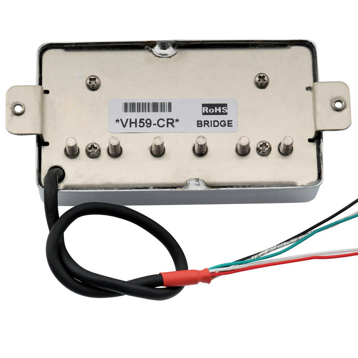 Part of artec vh59a vintage tone covered alnico 5 humbucker bridge pickup 8 4k for lp style electric guitar mx2982cr