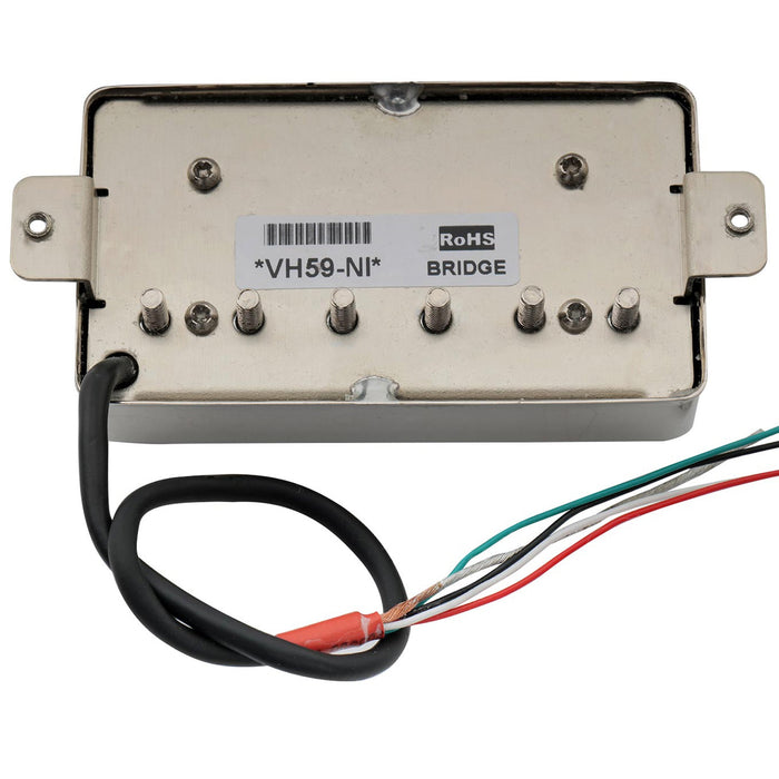 Artec VH59A ヴィンテージトーン カバード アルニコ5 ハムバッカーブリッジピックアップ 8.4K LPエレキギター用 クローム