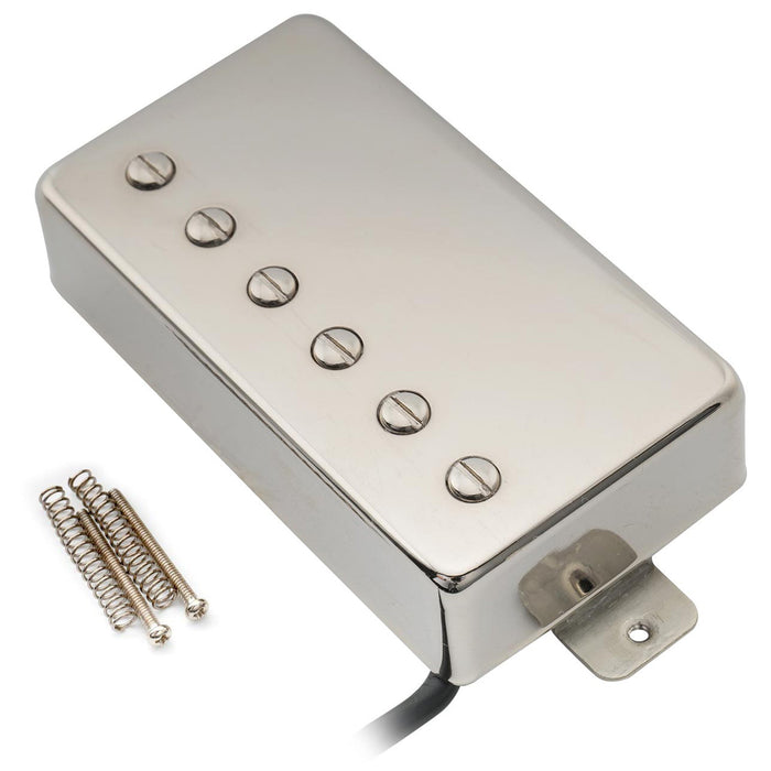 Artec VH59A ヴィンテージトーン カバード アルニコ5 ハムバッカーブリッジピックアップ 8.4K LPエレキギター用 クローム