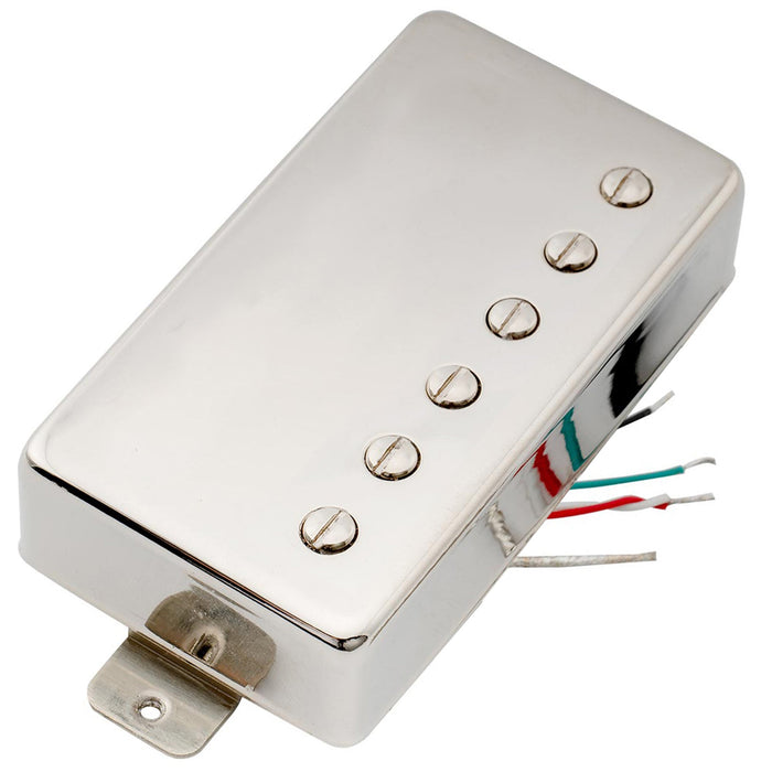 artec vh59a vintage tone covered alnico 5 humbucker bridge pickup 8 4k for lp style electric guitar mx2982cr, nickel