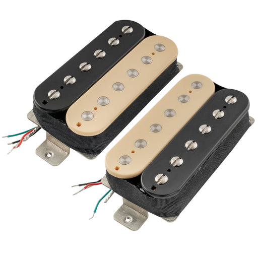 artec vh rock a alnico 5 uncovered humbucker electric guitar neck bridge pickups set mx2983bkmx2984bk, Zebra