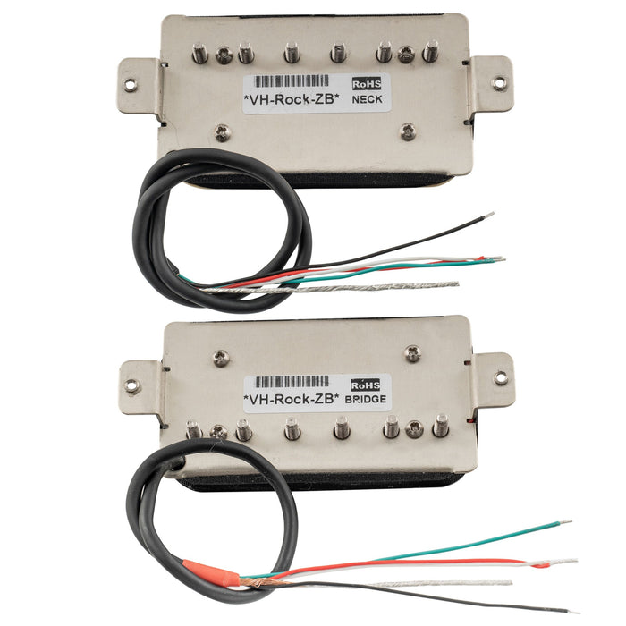 artec vh rock a alnico 5 uncovered humbucker electric guitar neck bridge pickups set mx2983bkmx2984bk, Zebra