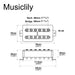 Dimensions of artec tvft a filtertron style alnico 5 humbucker electric guitar neck bridge pickups set mx2985crmx2986cr