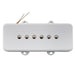detail of artec alnico 5 single coil neck pickup 8k for jazzmaster style electric guitar white mx2987whp