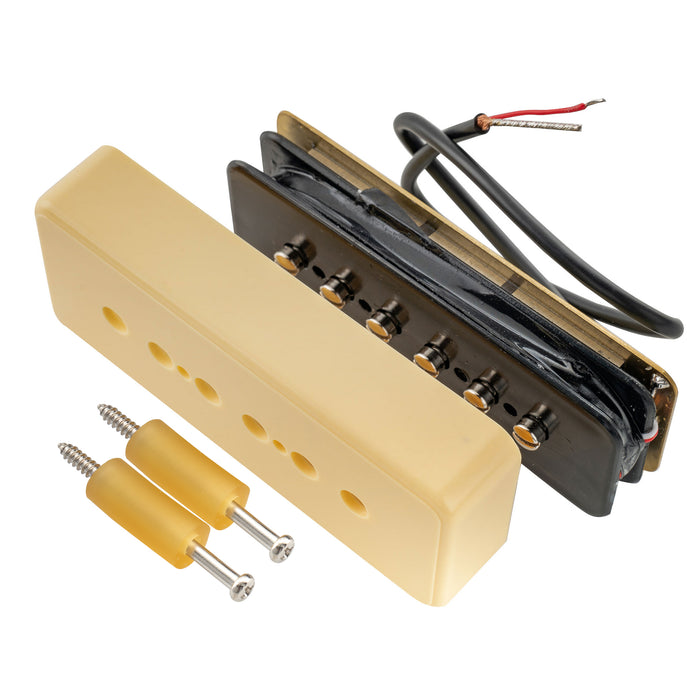 Artec ASA90 アルニコ5 ソープバー P90 シングルコイルネックピックアップ 7.5K エレキギター用 ブラック