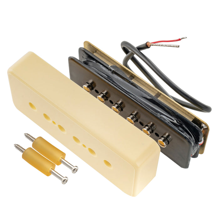 Artec ASA90 アルニコ5 ソープバー P90 シングルコイルブリッジピックアップ 7.5K エレキギター用 ブラック