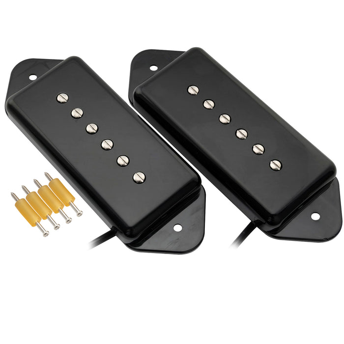 Artec ASA91 Alnico 5 Dog Ear P90 Single Coil Pickup Chitarra Elettrica Set di Pickup del Manico e del Ponte 7.5K