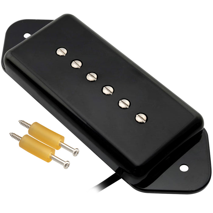 Artec ASA91 Alnico 5 Dog Ear P90 Single Coil Pickup per corde di chitarra elettrica, pickup per manico 7.5K 