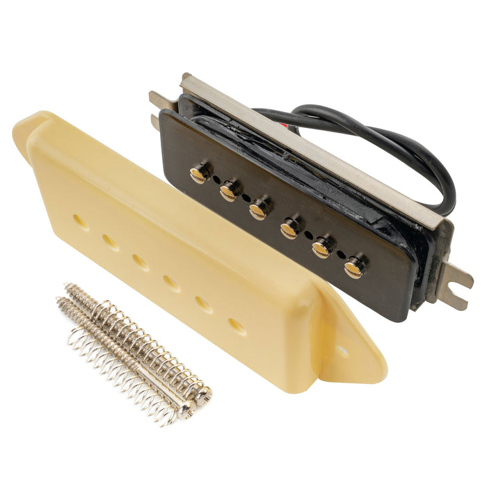 Artec ASA91 アルニコ5 ドッグイヤー P90 シングルコイルブリッジピックアップ 7.5K エレキギター用 ブラック