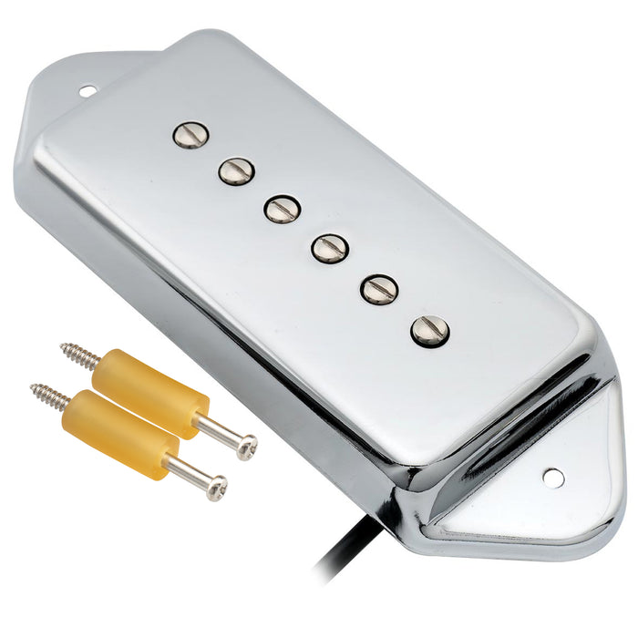 Artec ASA93 Alnico 5 Dog Ear P90 Single Coil Pickup Retro Pickup 7.5K per Chitarra Elettrica allo Stile Casino ES330