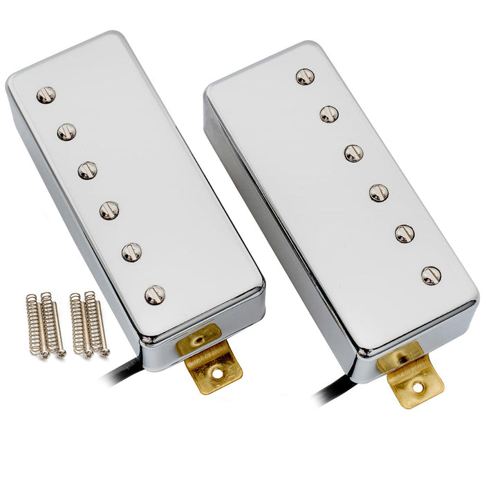 artec mla97 alnico 5 covered mini humbucker electric guitar neck bridge pickups set mx2995crmx2996cr details