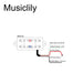 Size of artec mvh6a alnico 5 neo traditional h filtertron style humbucker electric guitar bridge pickup 6k mx2998cr
