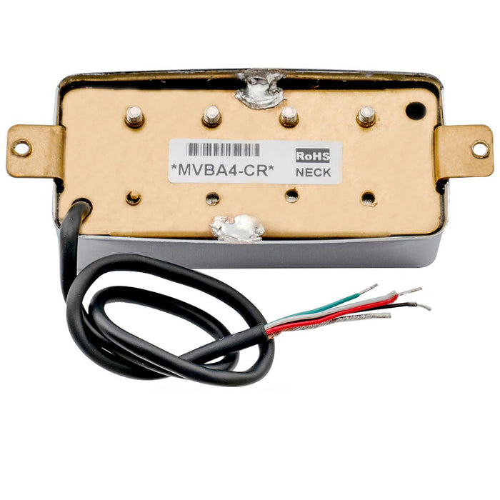 Part of artec mvba4 alnico 5 covered humbucker neck pickup 8 6k for lp or epi style 4 string electric bass mx3002cr