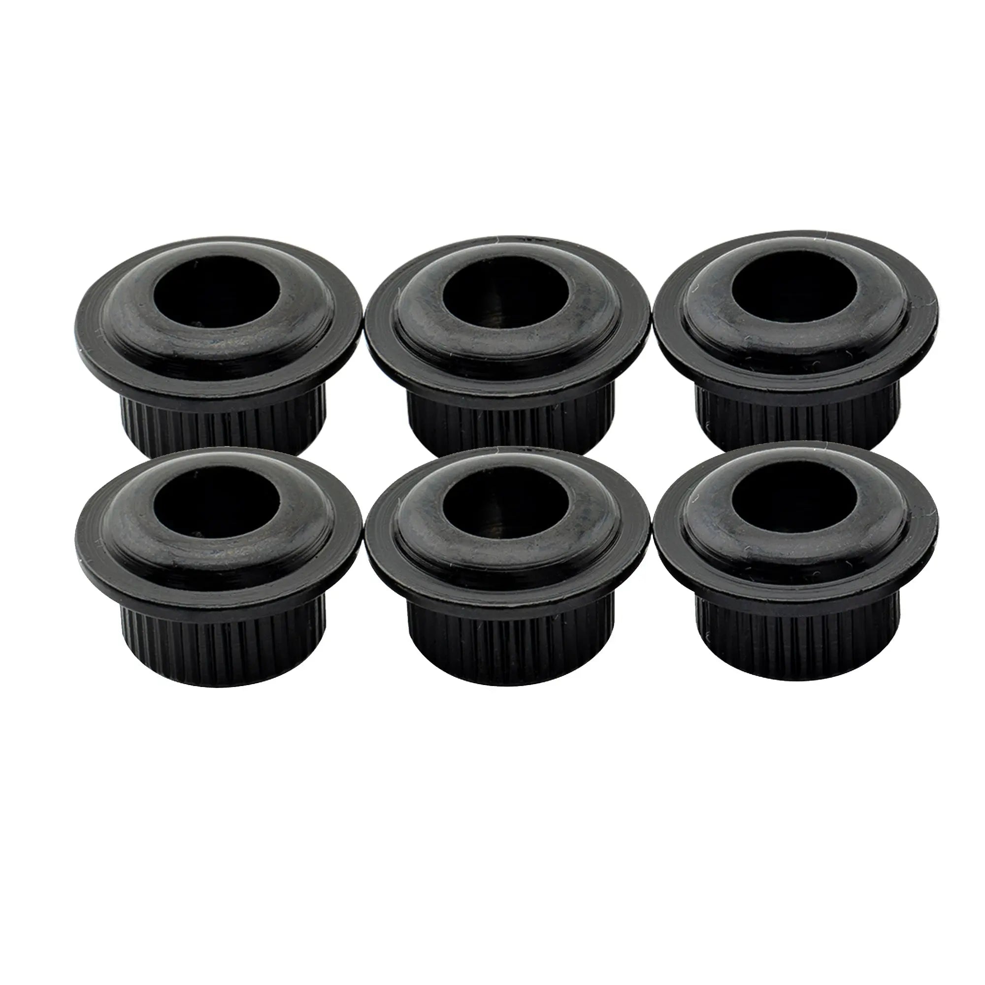 musiclily pro 6mm to 10mm vintage to modern sized guitar tuner conversion bushings tuning pegs adapter ferrules mx3021 6p, black
