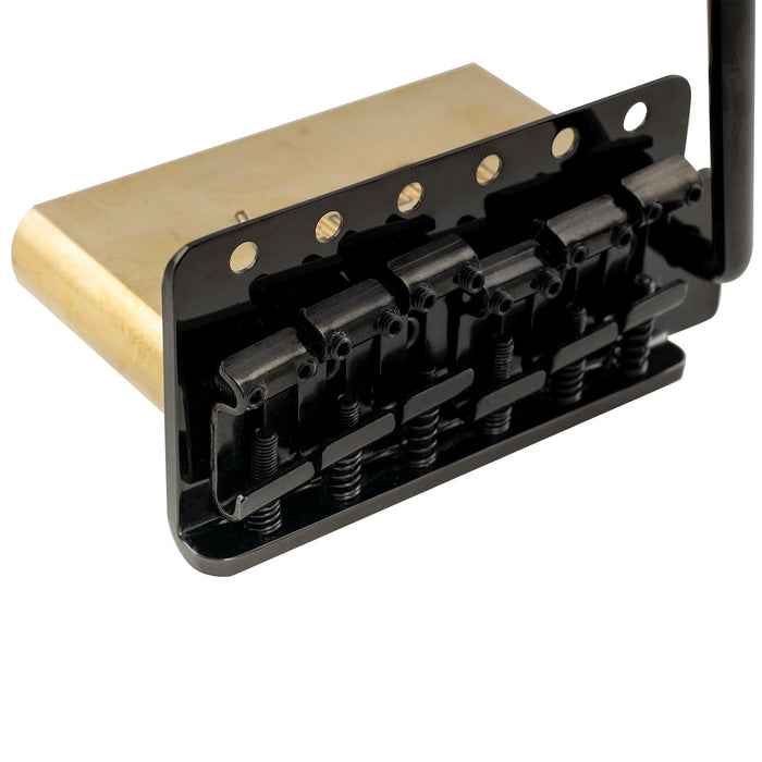 musiclily ultra 56mm2 7 32 inch american vintage style 6 screw st tremolo bridge with steel bent saddles 42mm solid brass block push in arm for strat style electric guitar mx3022bp details