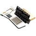 musiclily ultra 56mm2 7 32 inch american vintage style 6 screw st tremolo bridge with steel bent saddles 42mm solid brass block push in arm for strat style electric guitar mx3022bp