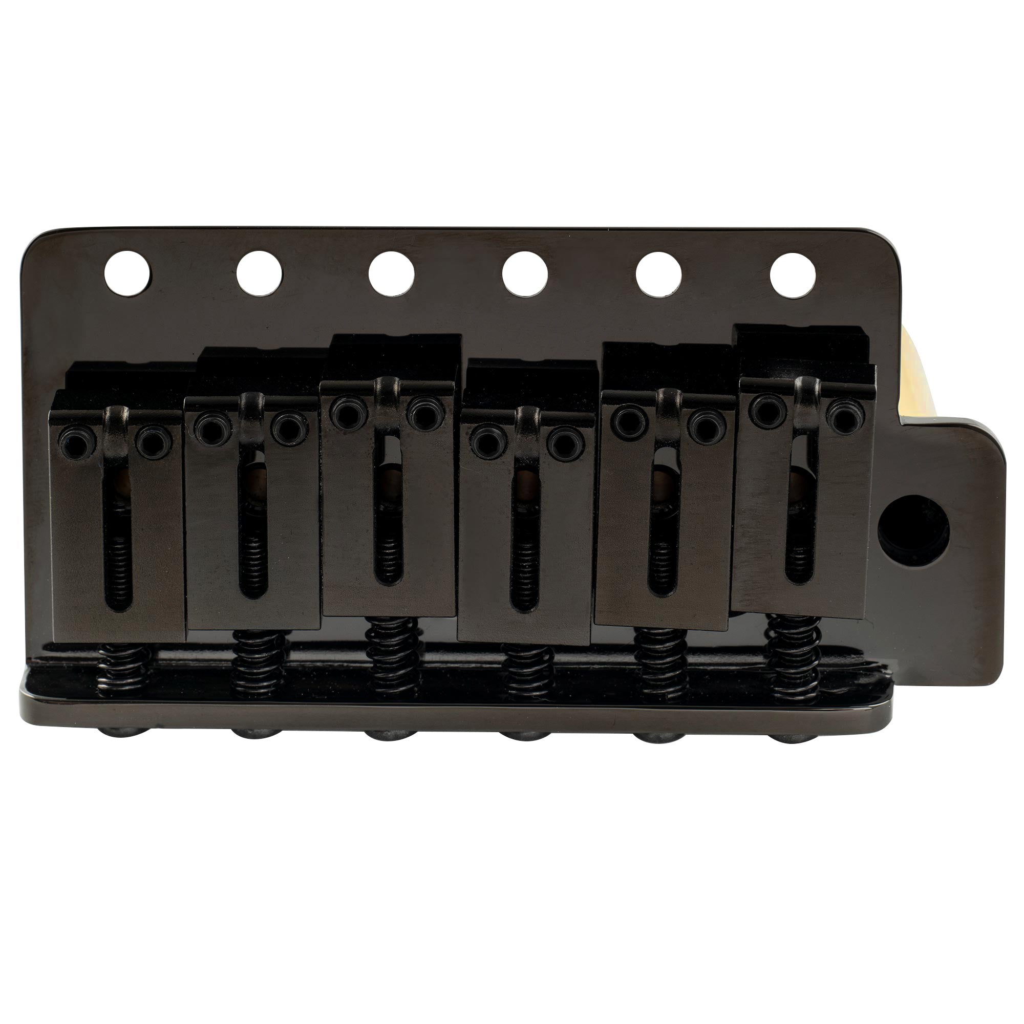 Part of musiclily ultra 56mm2 7 32 inch american vintage style 6 screw st tremolo bridge with modern brass saddles 42mm solid brass block push in arm for strat style electric guitar mx3022p