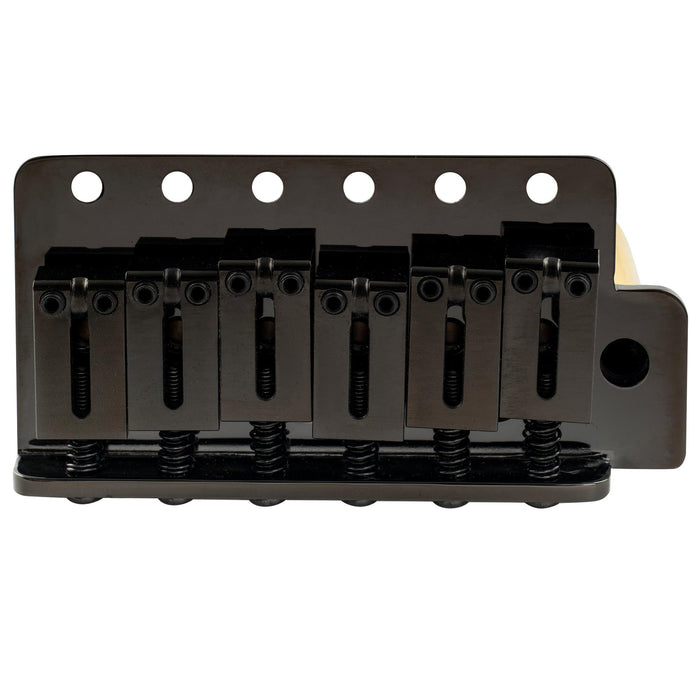 Part of musiclily ultra 56mm2 7 32 inch american vintage style 6 screw st tremolo bridge with modern brass saddles 42mm solid brass block push in arm for strat style electric guitar mx3022p