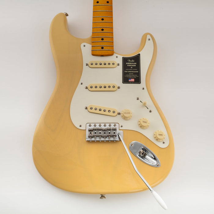 Musiclily Ultra 10.5mmピッチ アメリカンヴィンテージ 6点支持 トレモロユニット ブリッジ 硬化鋼プレスサドル 42mmソリッド真鍮ブロック 押し込み式アーム STストラトStratエレキギター用 ブラック