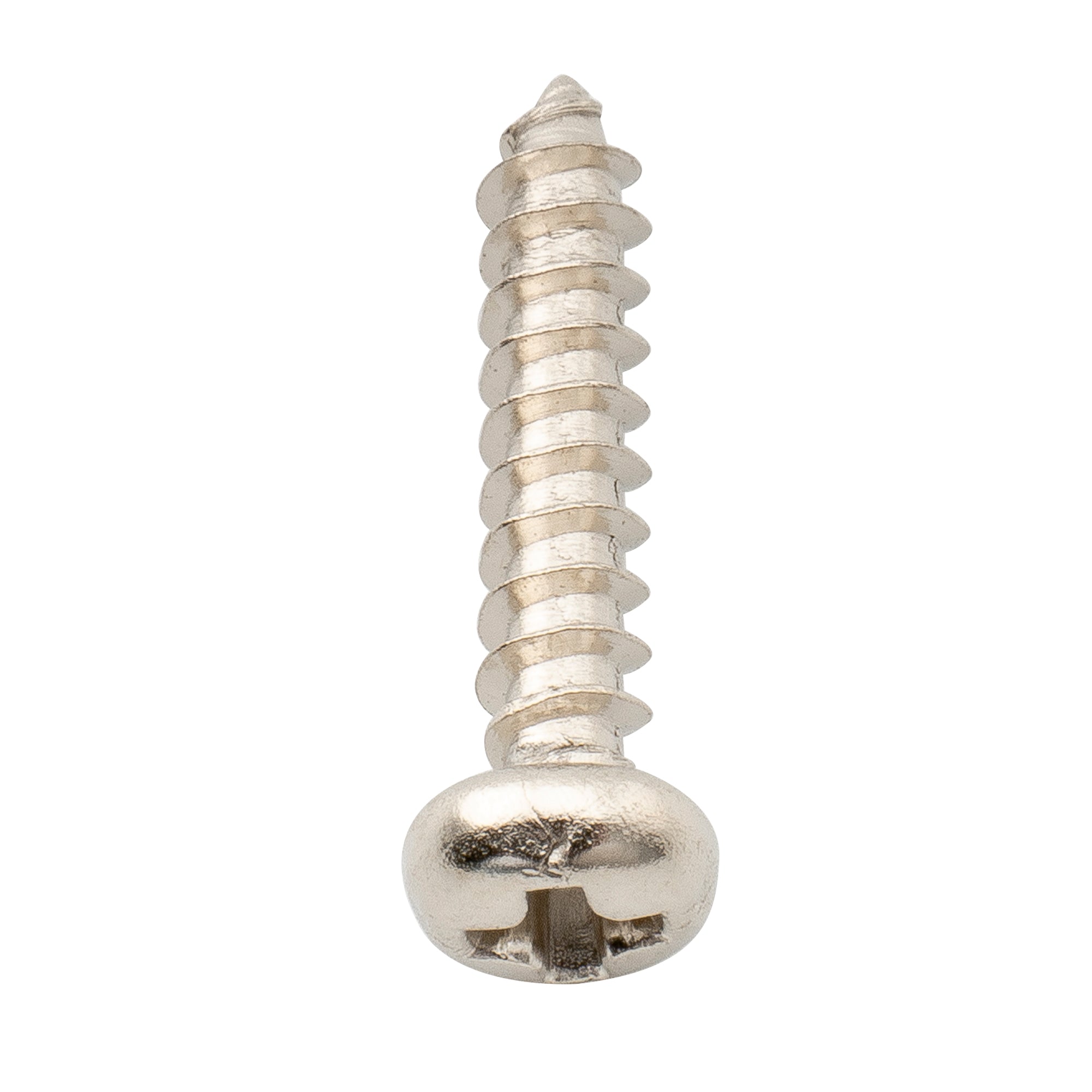 Tornillos de montaje de cabeza plana Musiclily Ultra de acero inoxidable de 2,1 x 10 mm para afinadores de guitarra acústica, bajo y eléctrica (juego de 20)