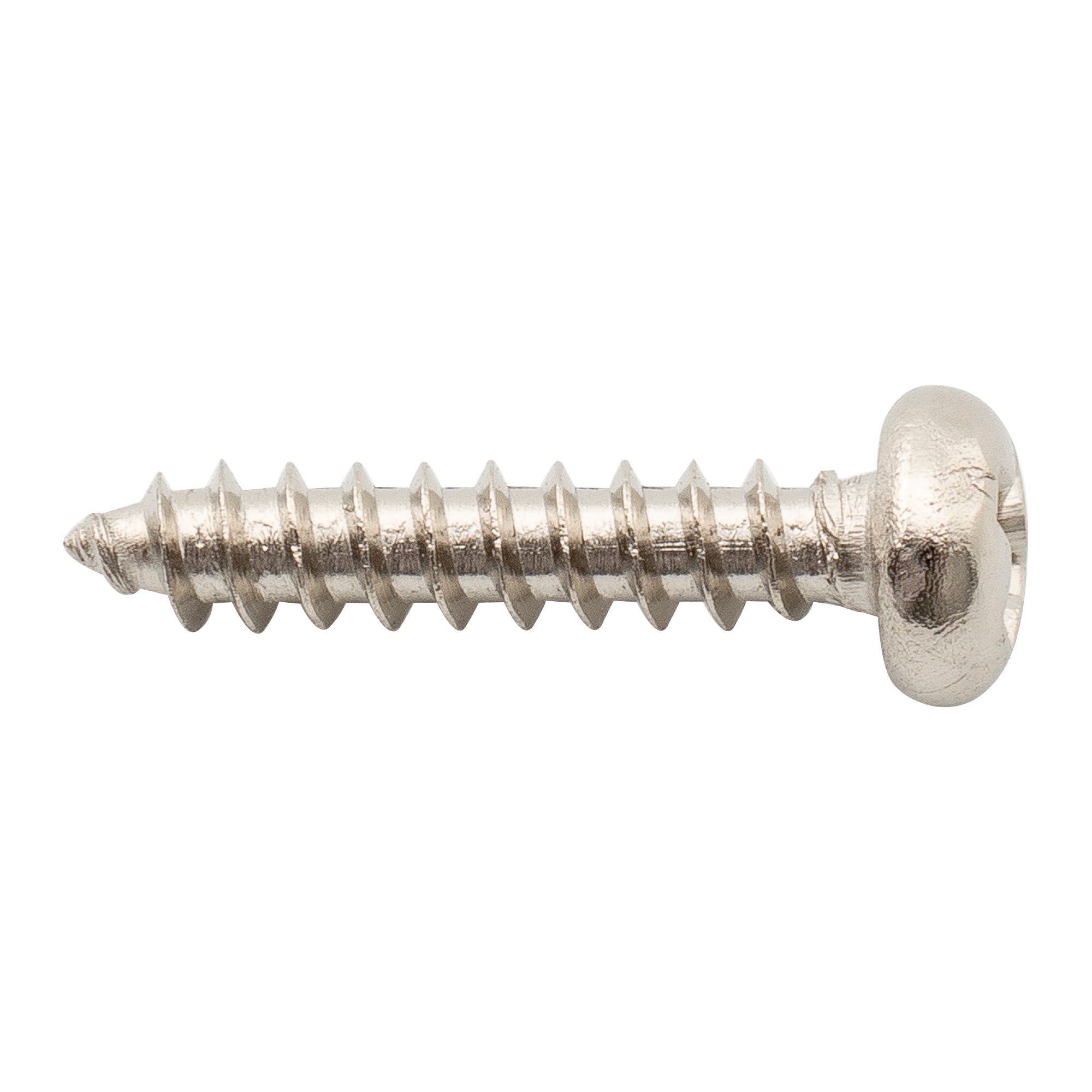 Tornillos de montaje de cabeza plana Musiclily Ultra de acero inoxidable de 2,1 x 10 mm para afinadores de guitarra acústica, bajo y eléctrica (juego de 20)