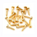 musiclily ultra 2 5x10mm stainless steel pan head mounting screws for acoustic classical electric guitar tuners machine heads mx3031 20p, gold