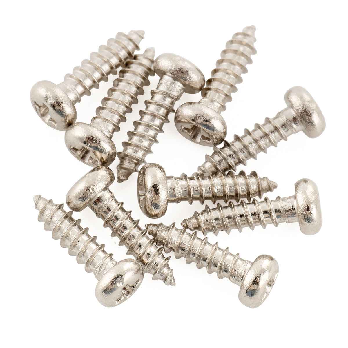 Musiclily Ultra 2.5x9mm Stainless Steel Truss Rod Cover Mounting Screws Pan Head for USA LP Style Electric Guitar (Set of 10) Musiclily Ultra