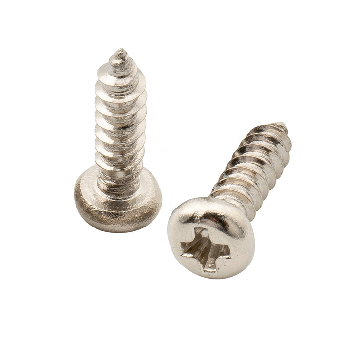 Musiclily Ultra 2.5x9mm Stainless Steel Truss Rod Cover Mounting Screws Pan Head for USA LP Style Electric Guitar (Set of 10)