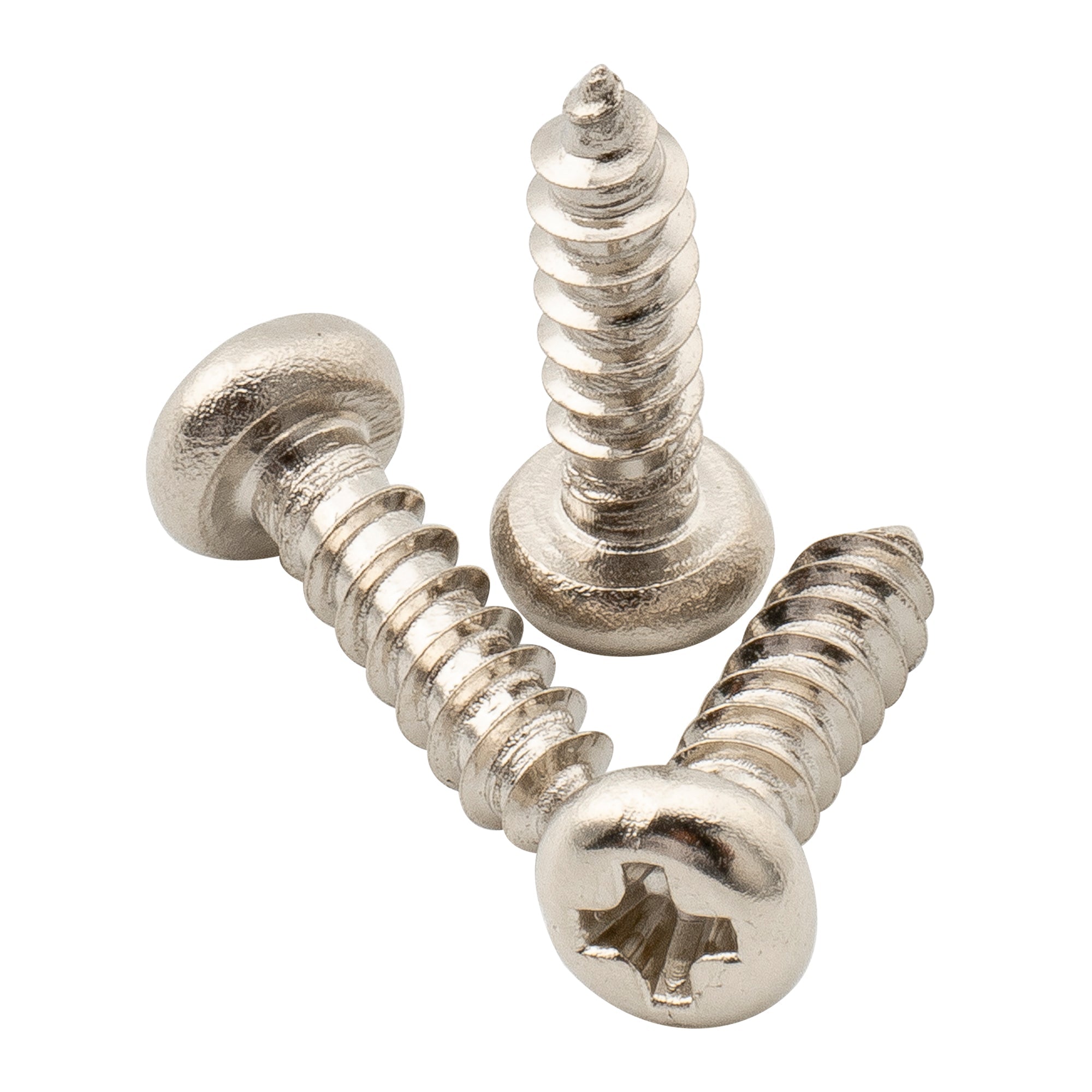 Tornillos de montaje de cabeza plana Musiclily Ultra de acero inoxidable de 2,5 x 9 mm para afinadores de guitarra acústica, clásica y eléctrica (juego de 20)