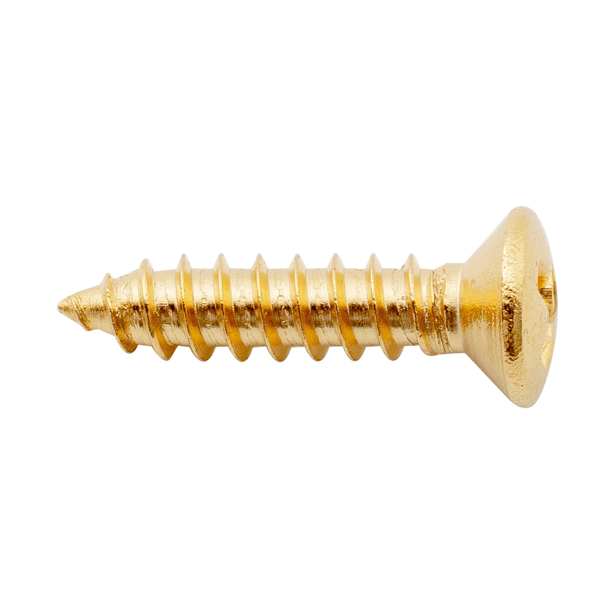 Tornillos avellanados Musiclily Ultra de acero inoxidable de 2,5 x 12 mm para guitarra, montaje en madera (juego de 10)