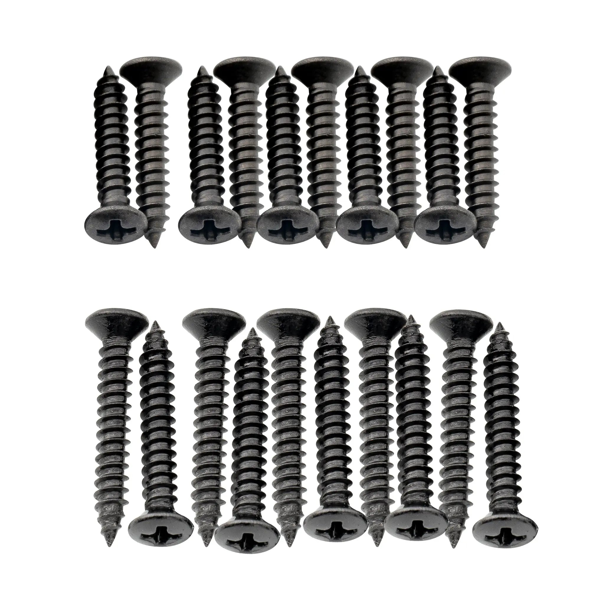 musiclily ultra 2 5 15mm and 2 5 18mm stainless steel countersunk mounting screws set for electric guitar bass humbucker pickup ring mx3034 10mx3035 10p