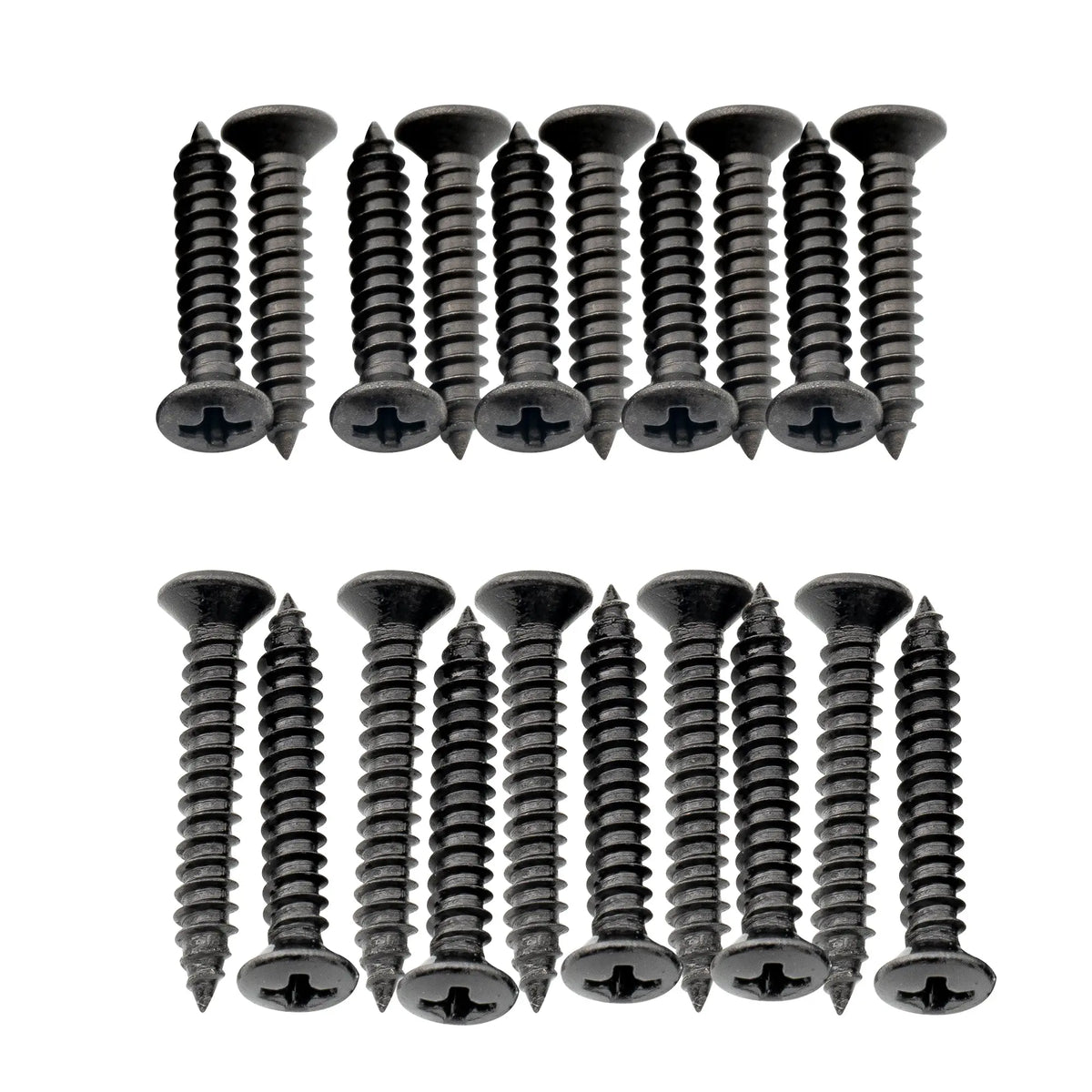 musiclily ultra 2 5 15mm and 2 5 18mm stainless steel countersunk mounting screws set for electric guitar bass humbucker pickup ring mx3034 10mx3035 10p