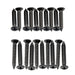 musiclily ultra 2 5 15mm and 2 5 18mm stainless steel countersunk mounting screws set for electric guitar bass humbucker pickup ring mx3034 10mx3035 10p