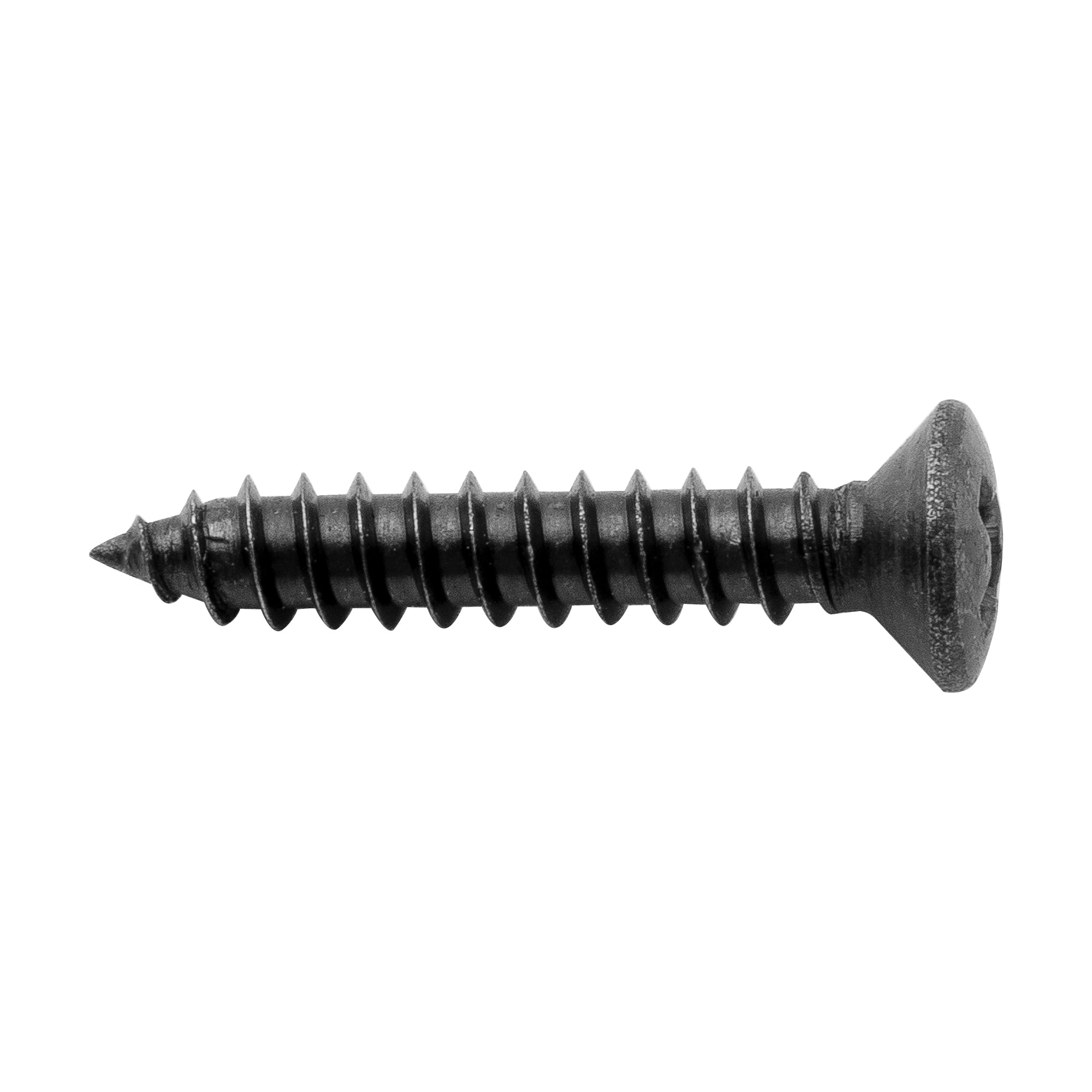 Tornillos de montaje avellanados Musiclily Ultra de acero inoxidable de 2,5 x 15 mm para guitarra eléctrica, bajo, guía de cuerdas o anillo de captación (juego de 10)
