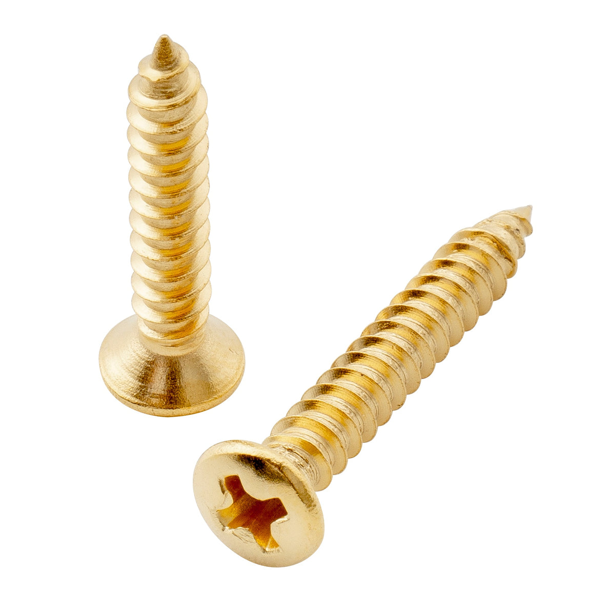 Musiclily Ultra - Juego de tornillos de montaje avellanados de acero inoxidable de 2,5 x 15 mm y 2,5 x 18 mm para pastillas humbucker de guitarra eléctrica y bajo (20 unidades)