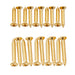 musiclily ultra 2 5 15mm and 2 5 18mm stainless steel countersunk mounting screws set for electric guitar bass humbucker pickup ring mx3034 10mx3035 10p, gold