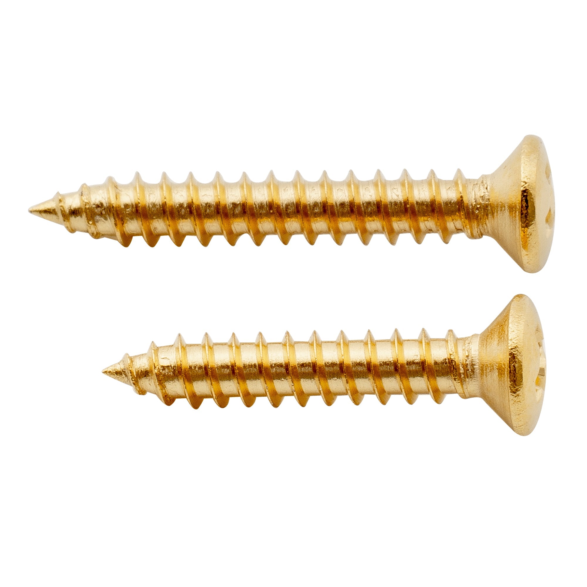 Musiclily Ultra - Juego de tornillos de montaje avellanados de acero inoxidable de 2,5 x 15 mm y 2,5 x 18 mm para pastillas humbucker de guitarra eléctrica y bajo (20 unidades)