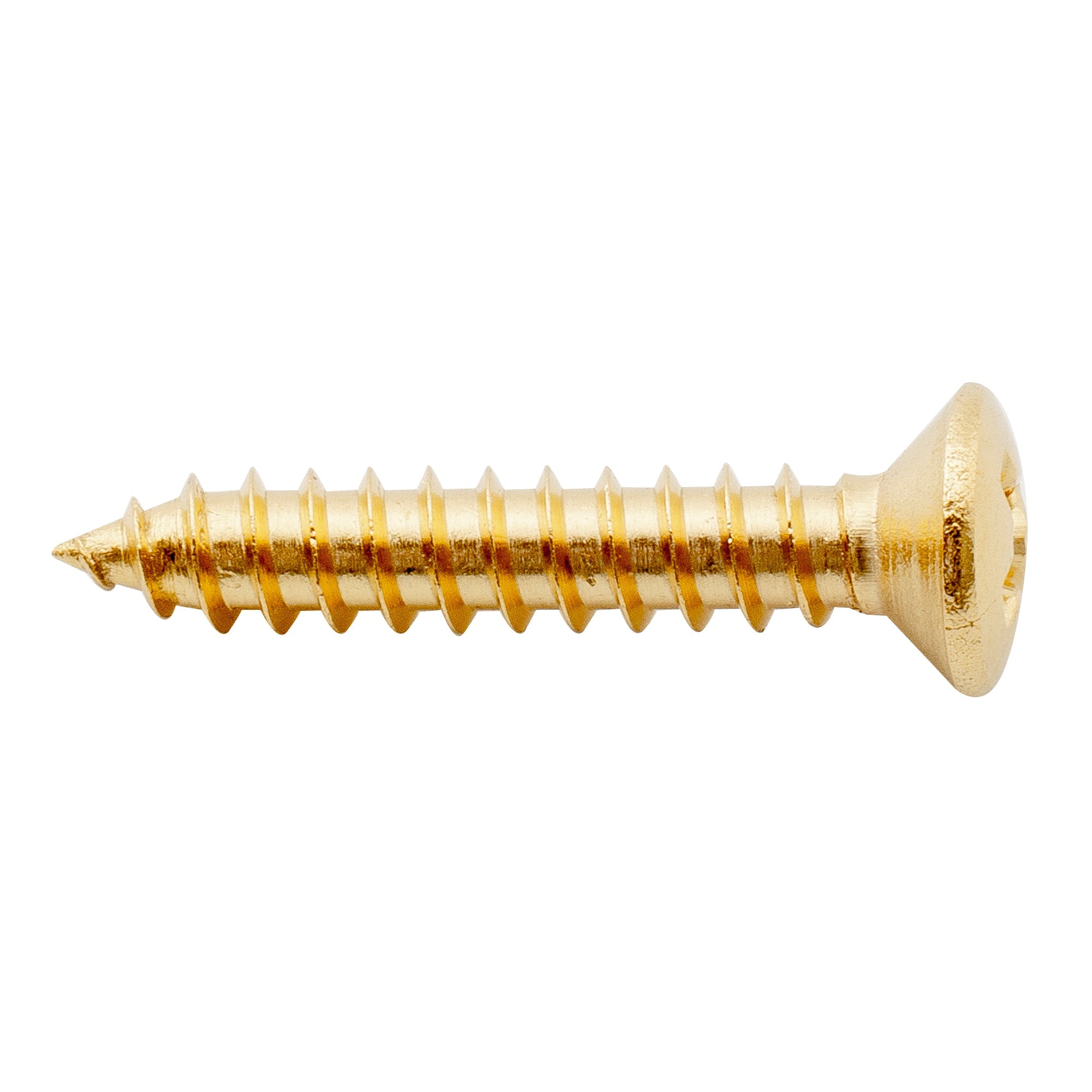 Tornillos de montaje avellanados Musiclily Ultra de acero inoxidable de 2,5 x 15 mm para guitarra eléctrica, bajo, guía de cuerdas o anillo de captación (juego de 10)